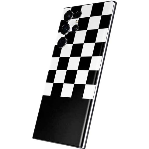 Checkerboard Split Galaxy S22 Ultra Skin