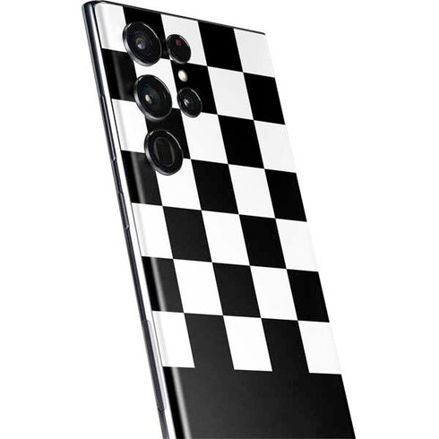 Checkerboard Split Galaxy S22 Ultra Skin