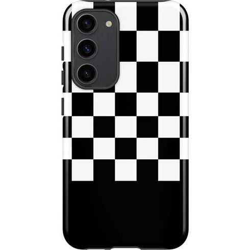 Checkerboard Split Galaxy S23 Plus Pro Case