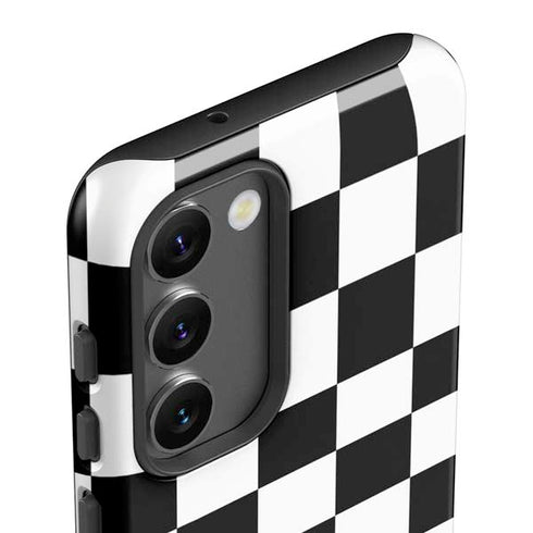Checkerboard Split Galaxy S23 Plus Pro Case
