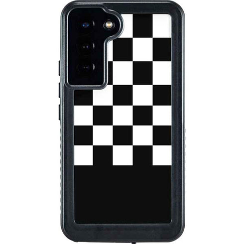 Checkerboard Split Galaxy S23 Plus Waterproof Case