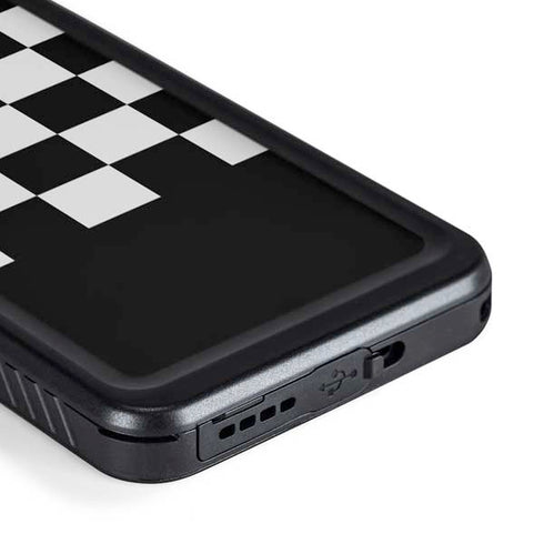 Checkerboard Split Galaxy S23 Plus Waterproof Case