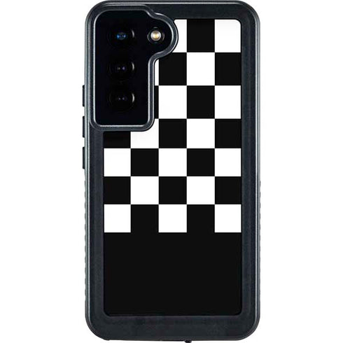 Checkerboard Split Galaxy S23 Waterproof Case
