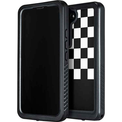 Checkerboard Split Galaxy S23 Waterproof Case