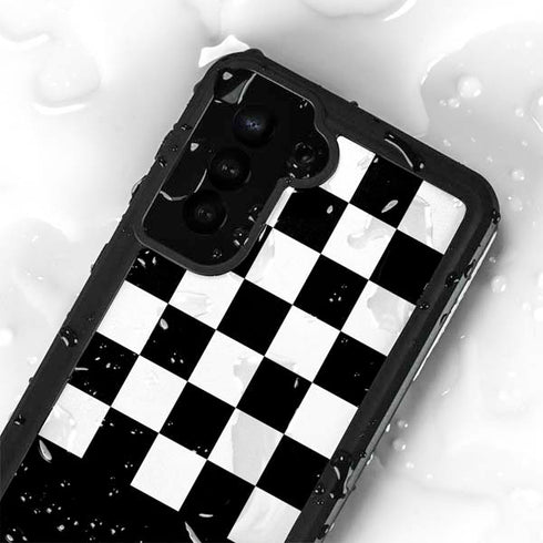Checkerboard Split Galaxy S23 Waterproof Case