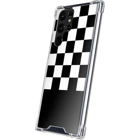 Checkerboard Split Galaxy S24 Ultra Clear Case