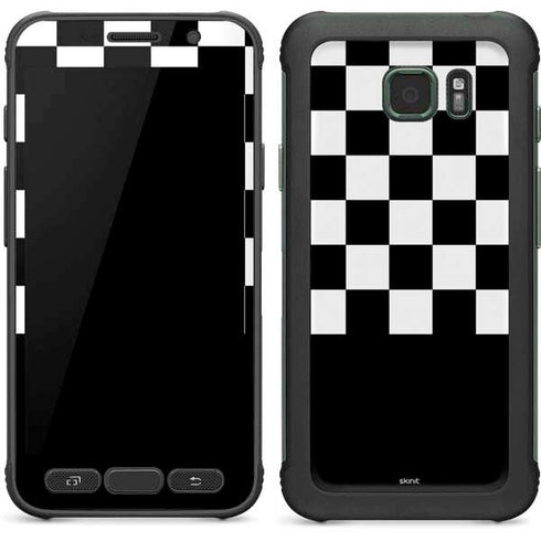 Checkerboard Split Galaxy S7 Active Skin