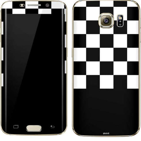 Checkerboard Split Galaxy S7 Edge Skin
