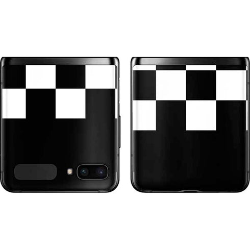 Checkerboard Split Galaxy Z Flip Skin