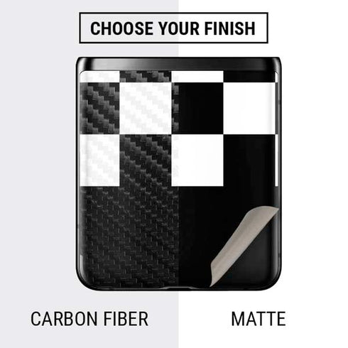 Checkerboard Split Galaxy Z Flip Skin