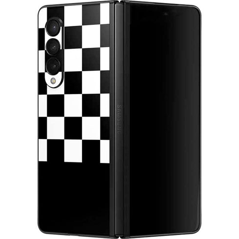 Checkerboard Split Galaxy Z Fold3 5G Skin