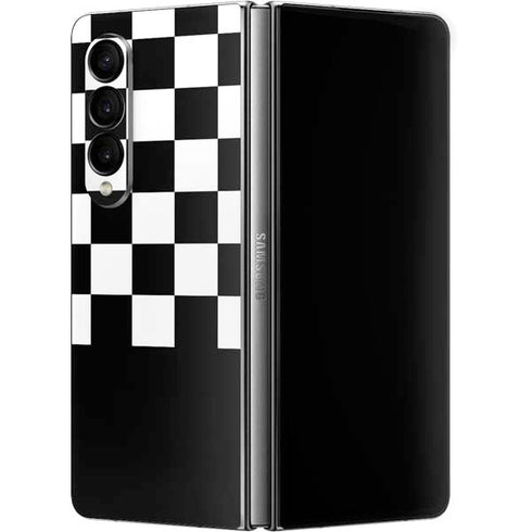 Checkerboard Split Galaxy Z Fold4 5G Skin