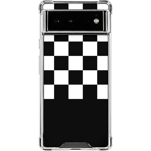 Checkerboard Split Google Pixel 6 Clear Case