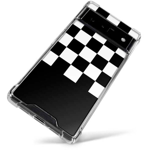 Checkerboard Split Google Pixel 6 Clear Case