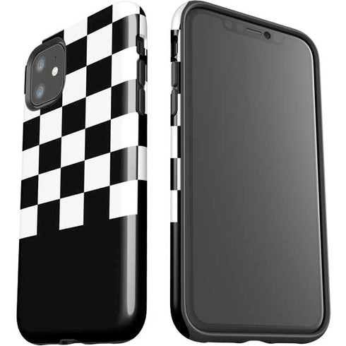 Checkerboard Split iPhone 11 Impact Case