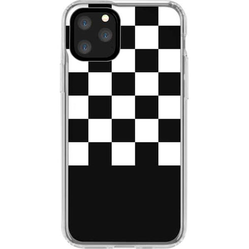 Checkerboard Split iPhone 11 Pro Clear Case