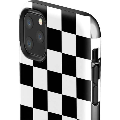 Checkerboard Split iPhone 11 Pro Max Impact Case
