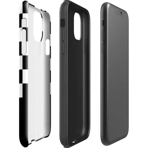 Checkerboard Split iPhone 11 Pro Max Impact Case