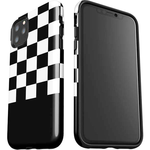 Checkerboard Split iPhone 11 Pro Max Impact Case