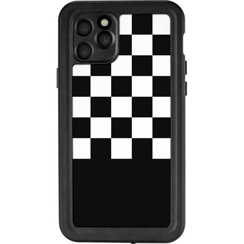 Checkerboard Split iPhone 11 Pro Waterproof Case