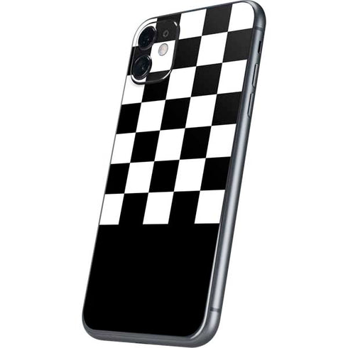 Checkerboard Split iPhone 11 Skin