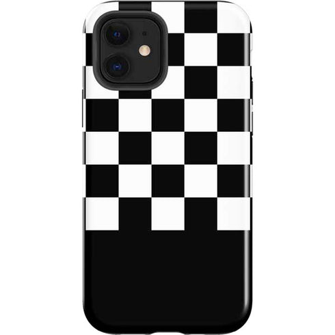 Checkerboard Split iPhone 12 Impact Case