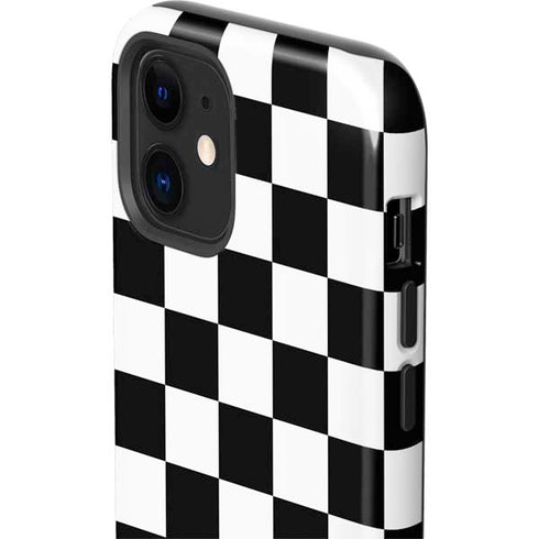 Checkerboard Split iPhone 12 Impact Case
