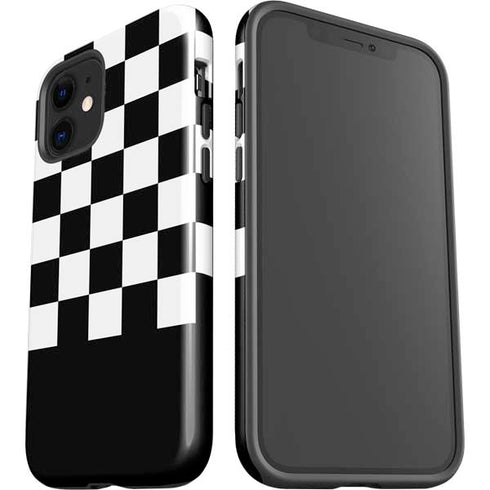 Checkerboard Split iPhone 12 Impact Case