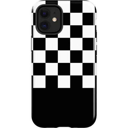 Checkerboard Split iPhone 12 Mini Impact Case