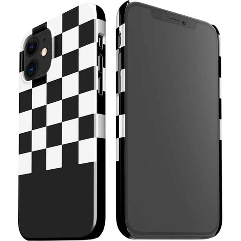 Checkerboard Split iPhone 12 Mini Lite Case