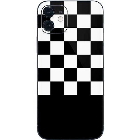 Checkerboard Split iPhone 12 Mini Skin