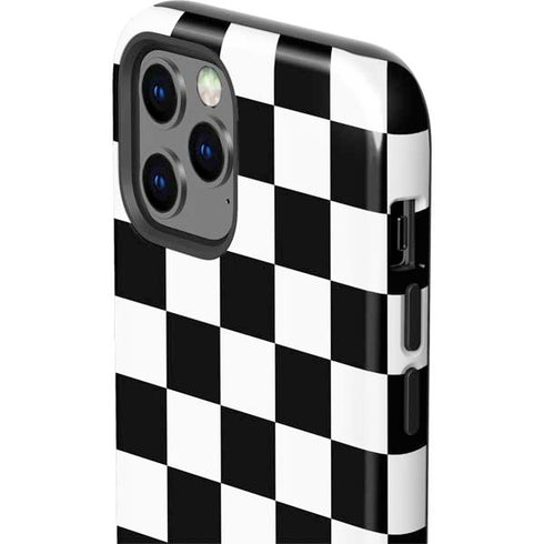 Checkerboard Split iPhone 12 Pro Impact Case