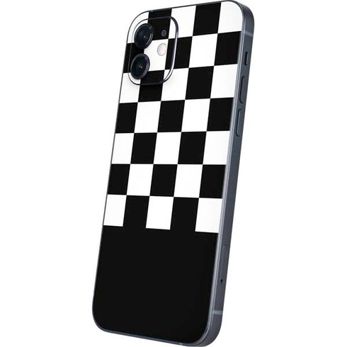 Checkerboard Split iPhone 12 Skin