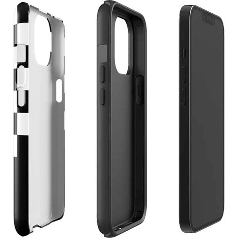 Checkerboard Split iPhone 15 Plus Impact Case