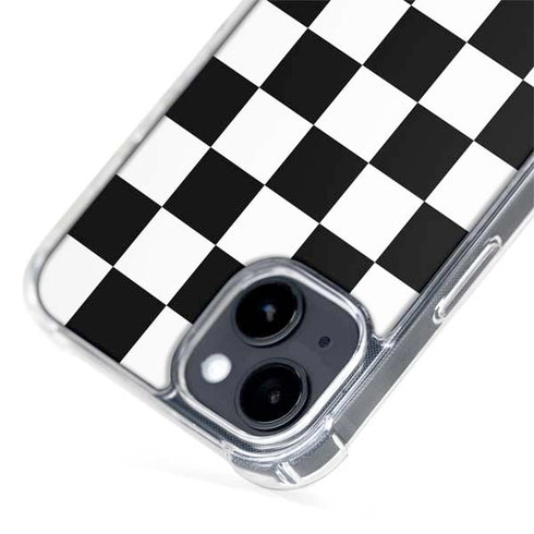 Checkerboard Split iPhone 15 Plus MagSafe Case
