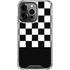 Checkerboard Split iPhone 14 Pro Clear Case