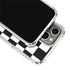 Checkerboard Split iPhone 14 Pro Clear Case