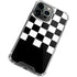 Checkerboard Split iPhone 14 Pro Clear Case