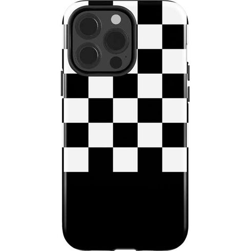 Checkerboard Split iPhone 15 Pro Impact Case