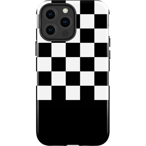 Checkerboard Split iPhone 15 Pro Max Impact Case