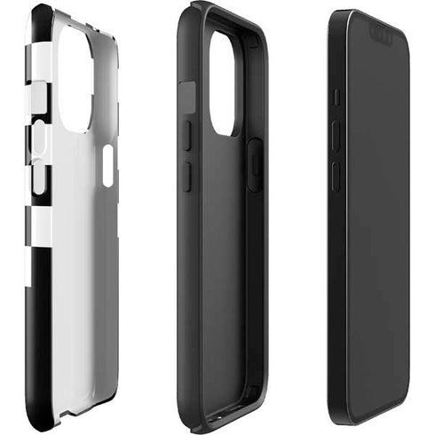Checkerboard Split iPhone 15 Pro Max Impact Case
