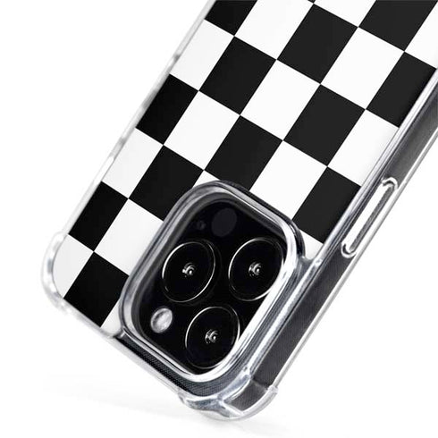 Checkerboard Split iPhone 15 Pro Max MagSafe Case