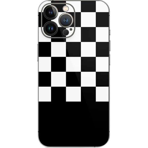 Checkerboard Split iPhone 14 Pro Max Skin