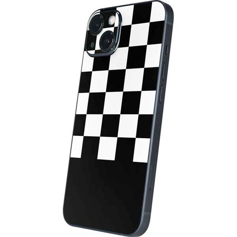 Checkerboard Split iPhone 15 Skin