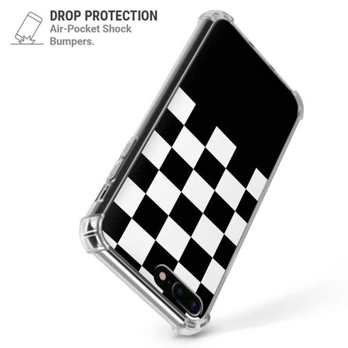 Checkerboard Split iPhone 7/8 Plus Clear Case
