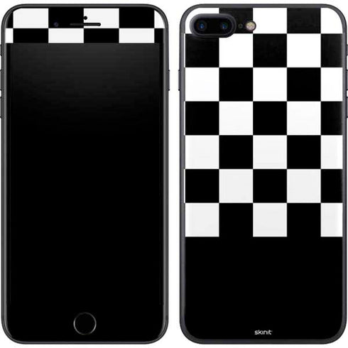 Checkerboard Split iPhone 8 Plus Skin