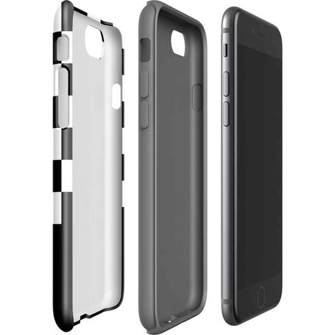 Checkerboard Split iPhone SE (2nd & 3rd Gen) Pro Case