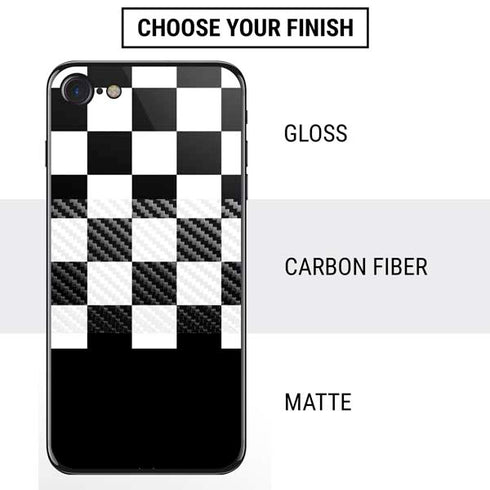 Checkerboard Split iPhone SE (2nd & 3rd Gen) Skin