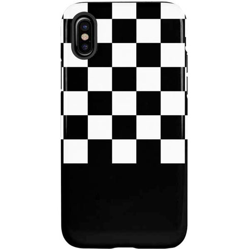 Checkerboard Split iPhone X Pro Case