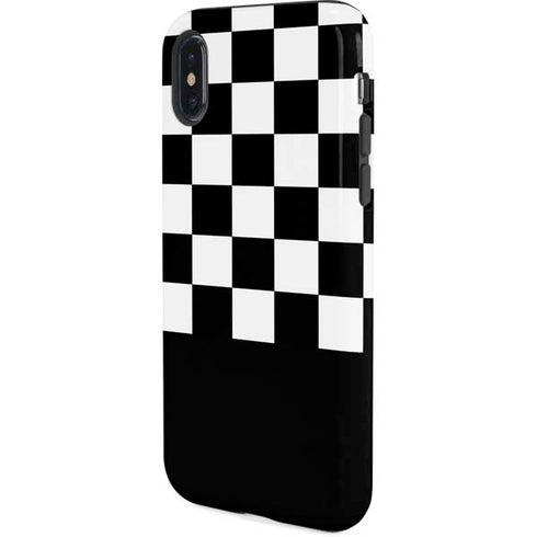 Checkerboard Split iPhone X Pro Case